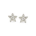 Floral Seven Stone Diamond Stud Earrings,,hi-res image number null