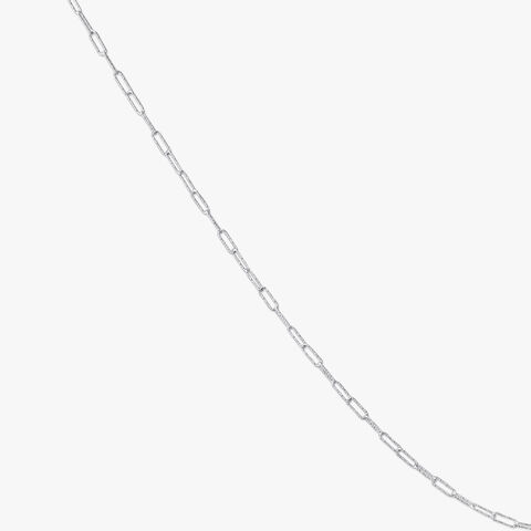 Sleek Paperclip Silver Chain
