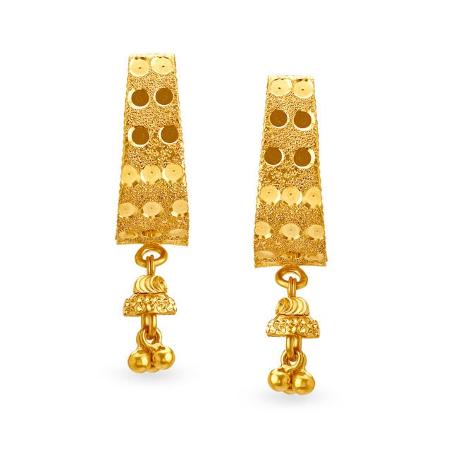 Versatile Lustrous Modern Gold Hoop Earrings,,hi-res image number null