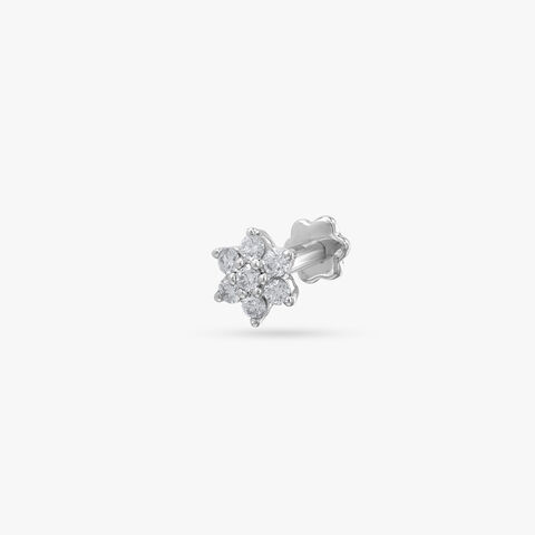 Celestial Blossom Diamond Nose Pin