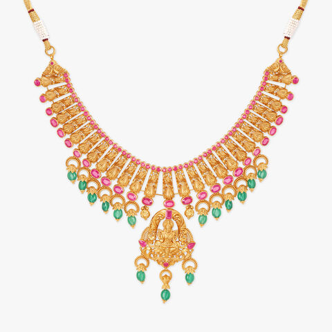 Glistening Gold Necklace Set
