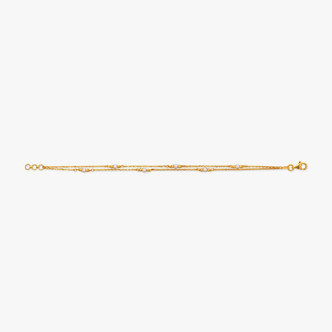 Floating Trio Gold Bracelet