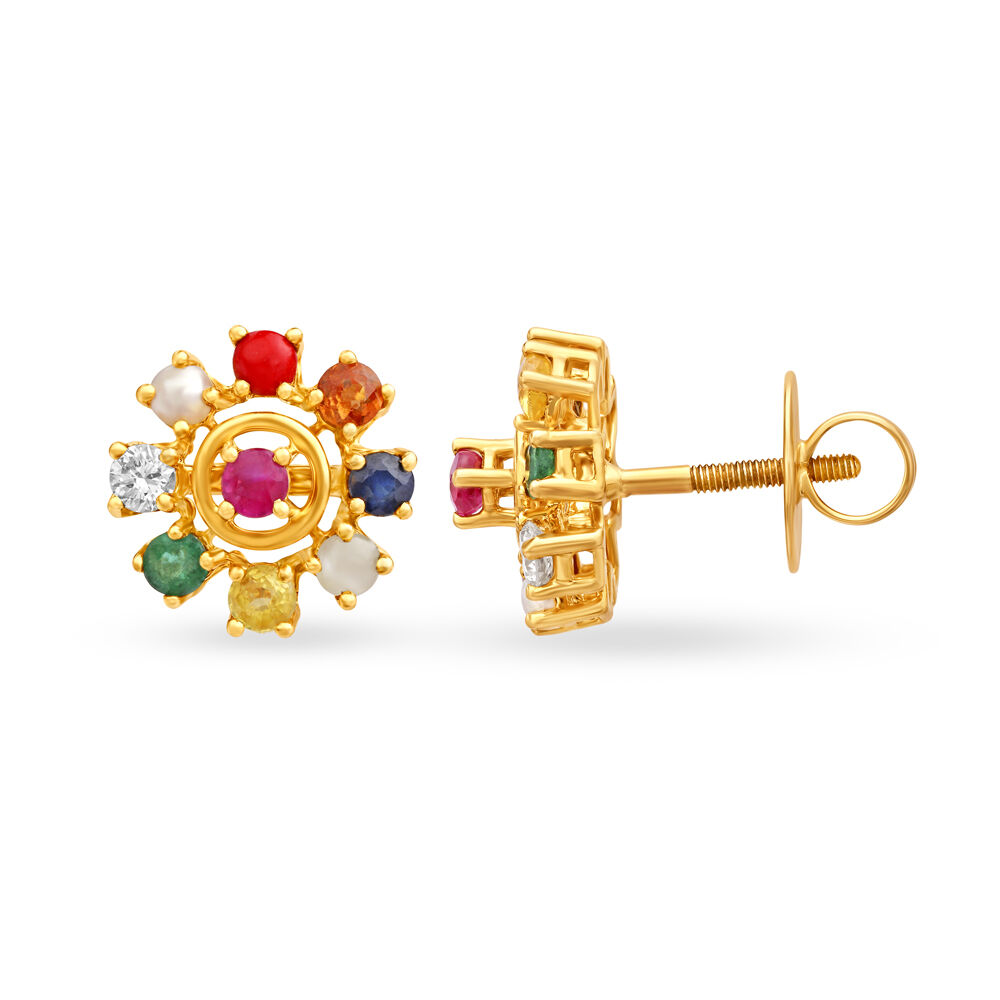 Tanishq navratna earrings sale
