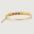 Pyramid Elevation Strip 18 KT Lapis Lazuli Bangle,,hi-res image number null