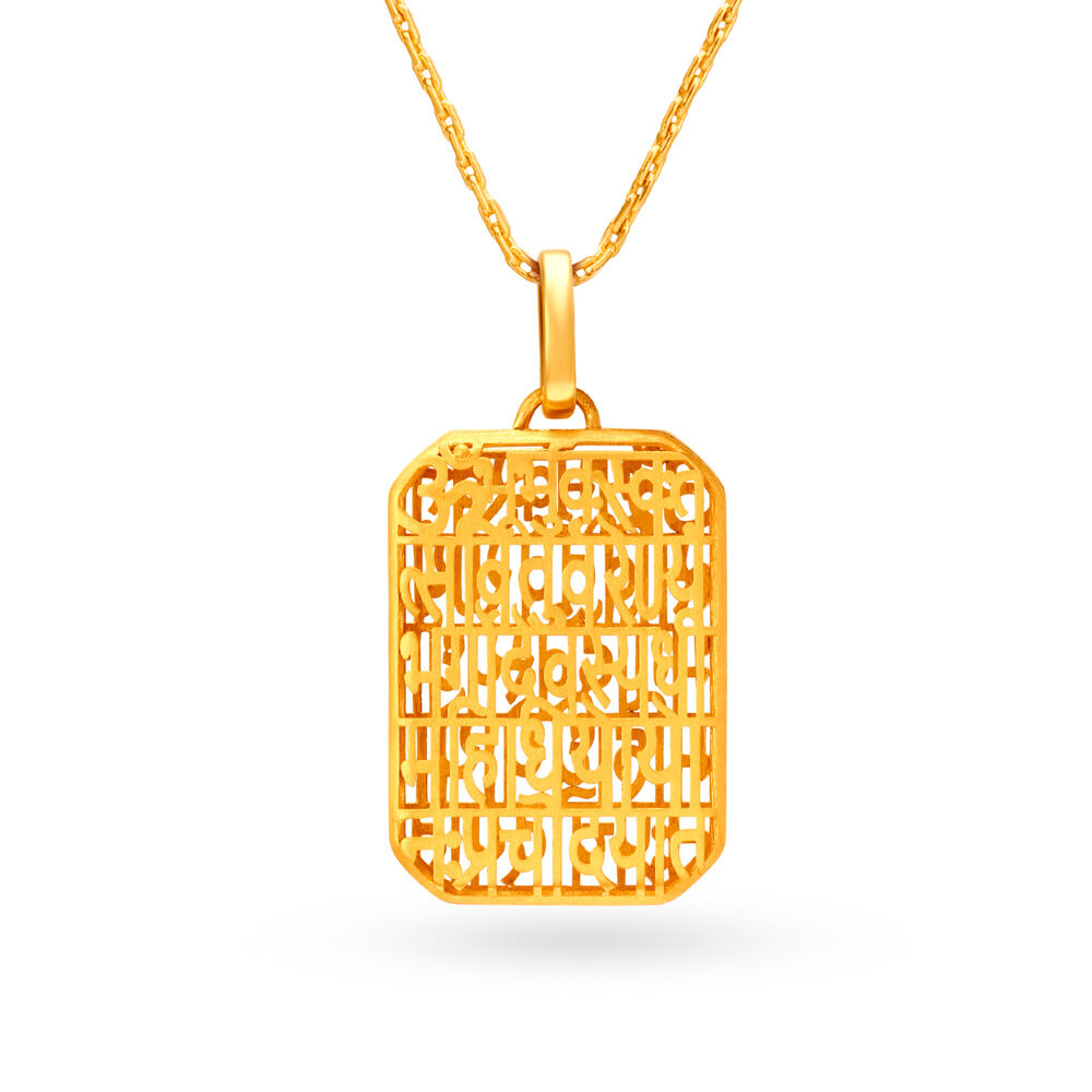 Gold pendant discount for mens tanishq