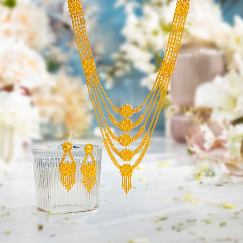 Riveting Five Layer Necklace Set