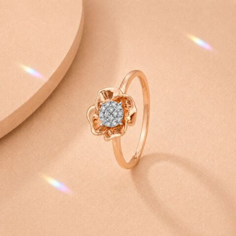 Petal Embrace Diamond Ring