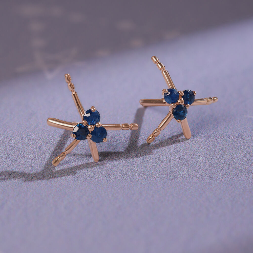 Tanishq sapphire new arrivals earrings