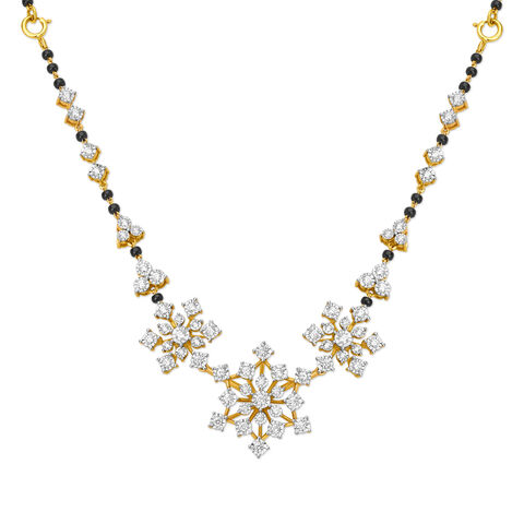 Marvellous Floral Diamond Mangalsutra