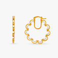 Sophisticated Floral Hoop Earrings,,hi-res image number null