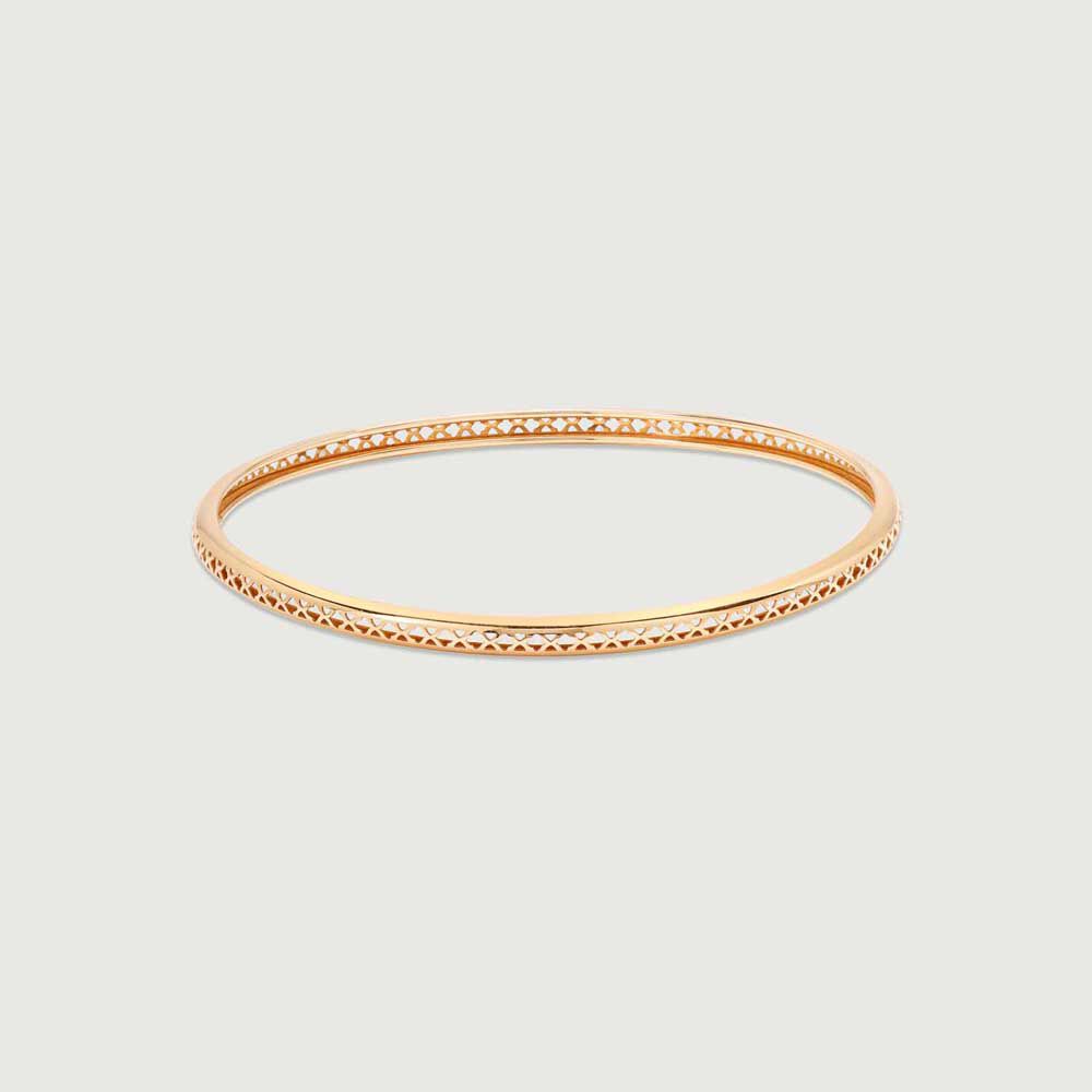 Geometric Grace Gold Bangle