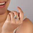Celestial Dance 14KT Diamond and Blue Sapphire Ring,,hi-res image number null