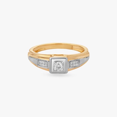 Statement Square Diamond Ring For Men