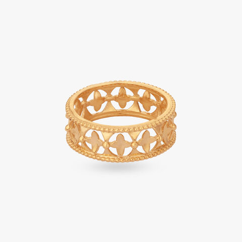 Floral Filigree Gold Ring alternate view 1