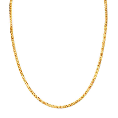 Classic Yellow Gold Wheat Chain