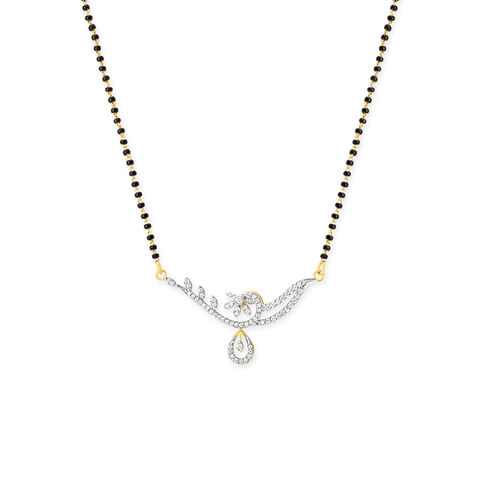 Floral Sparkle Diamond Mangalsutra