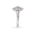 Majestic Floral White Platinum Finger Ring,,hi-res image number null