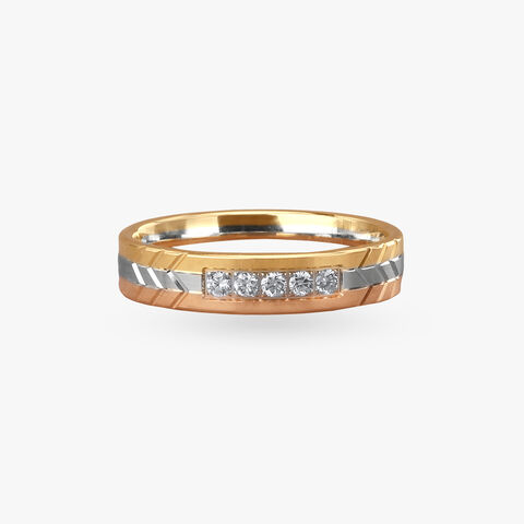 Trinity Gleam Diamond Ring for Men