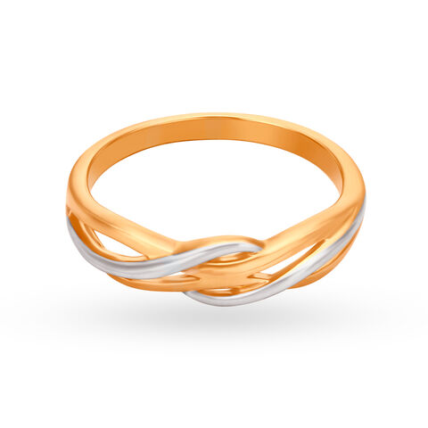 Spiral Design Gold Finger Ring alternate view 1