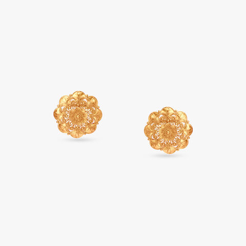 Alpona Pushpa Gold Pasha Earrings