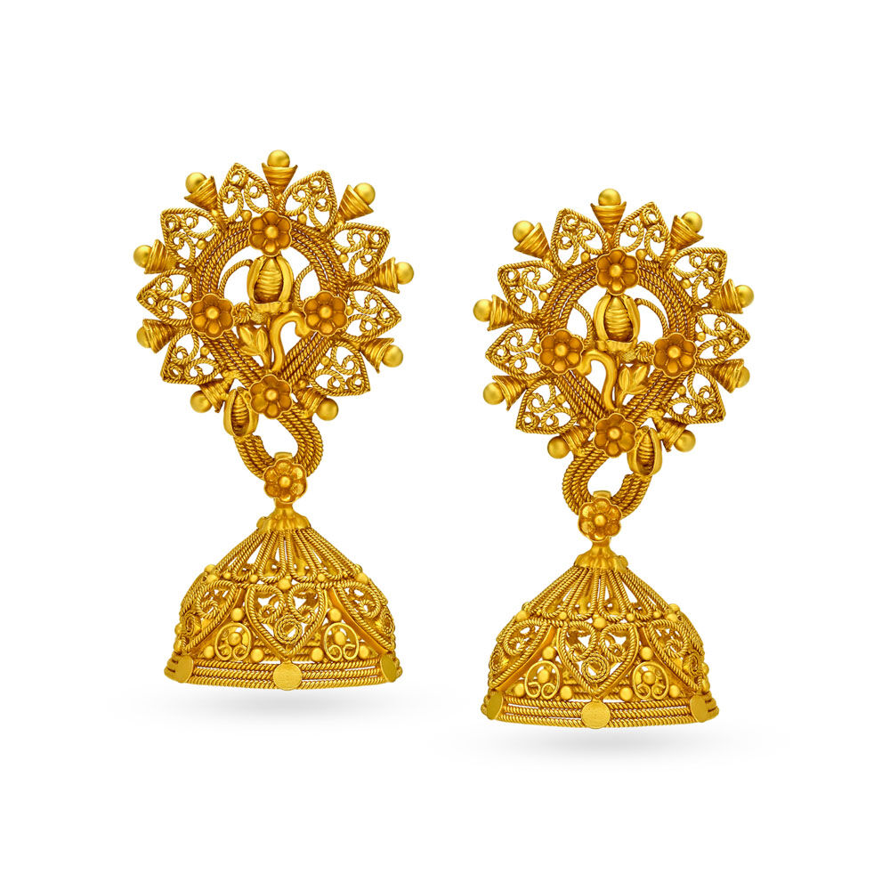 Jhumkas design cheap from tanishq