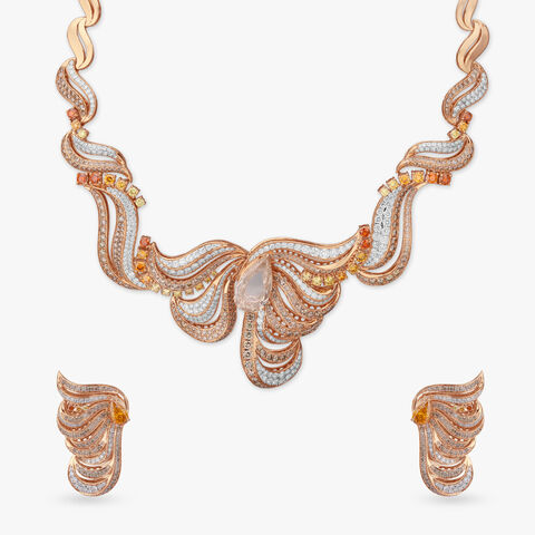 Sunveil Flow Diamond Necklace Set