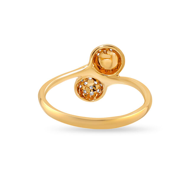 18 KT Yellow Gold Eclectic Dazzle Diamond Ring,,hi-res image number null