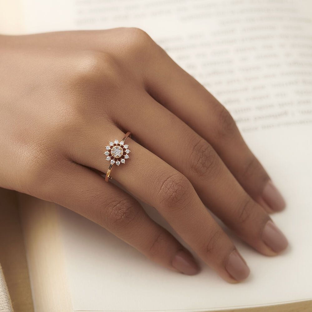 Sunflower Charn Diamond Ring