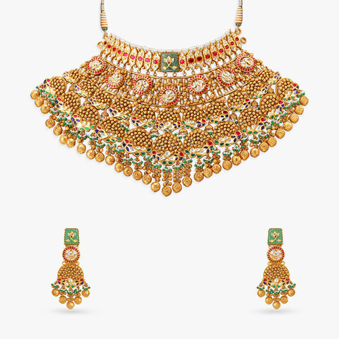 Swarna Sitara Gold Necklace set