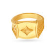 Radiating Star Gold Finger Ring For Men,,hi-res image number null