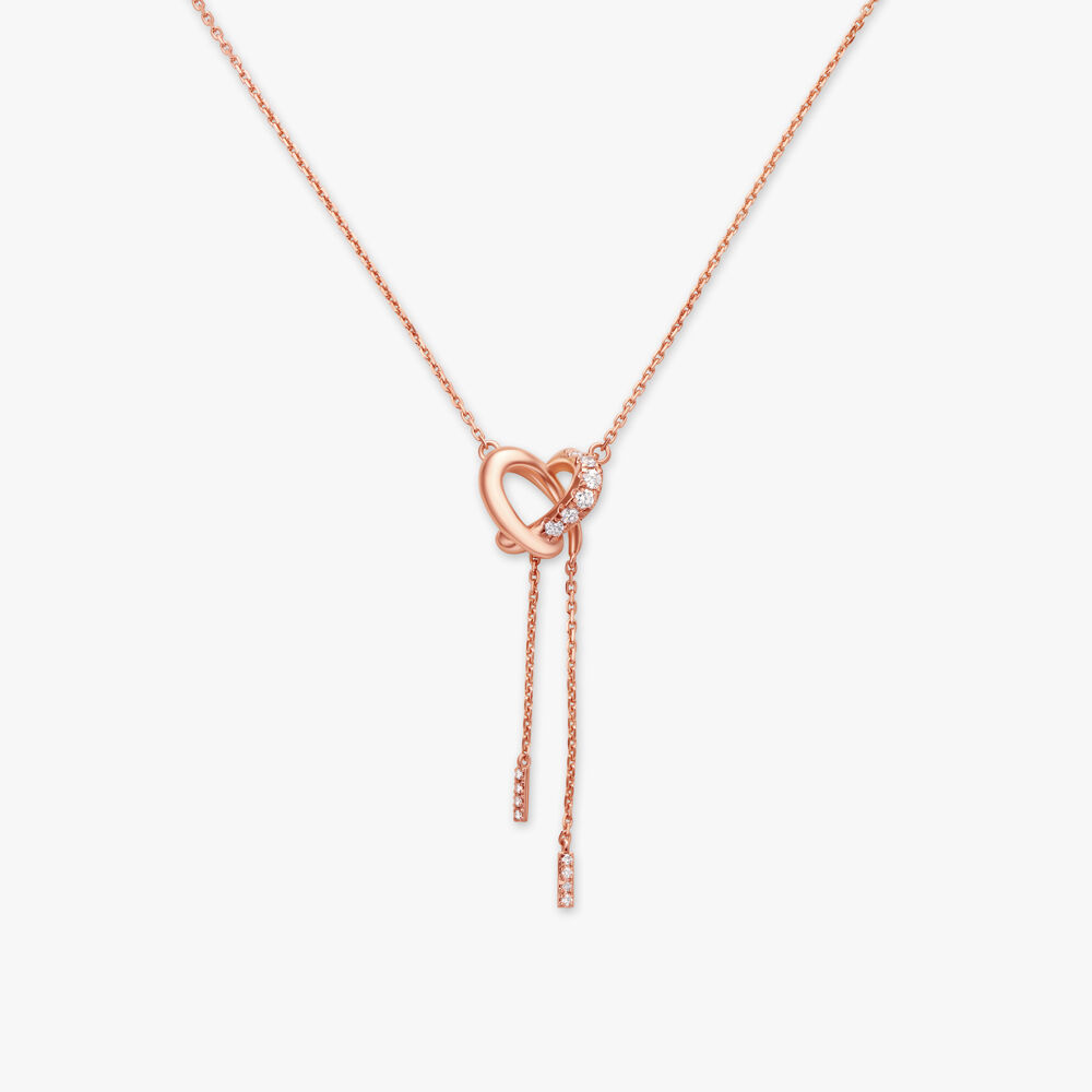 Mark Silverstein Imagines 18K White and Rose Gold Double Heart Diamond  Pendant