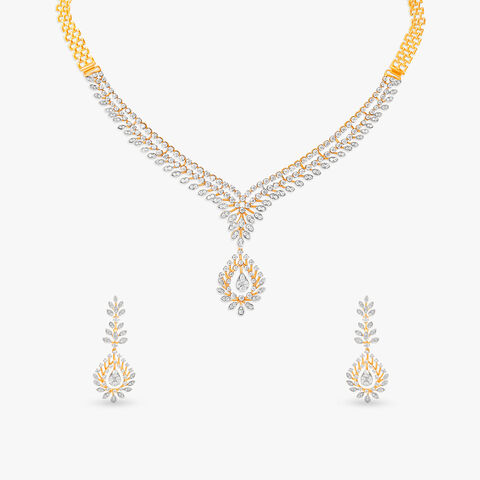 Elysian Grace Diamond Necklace Set