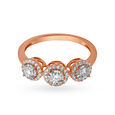 Beautiful 18 Karat White And Rose Gold And Diamond Statement Ring,,hi-res image number null