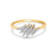 18kt Yellow Gold & Diamond Encrusted Finger Ring,,hi-res image number null