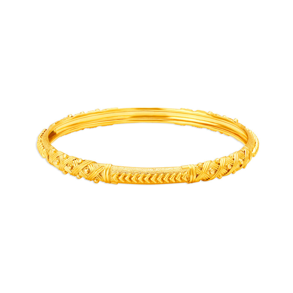 Dazzling Gold Bangle Set