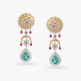Exquisite Floral Diamond Drop earrings,,hi-res image number null
