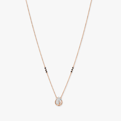 Teardrop Sparkle Diamond Mangalsutra