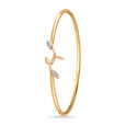 14 KT Yellow Gold Functional Flair Diamond Bangle,,hi-res image number null