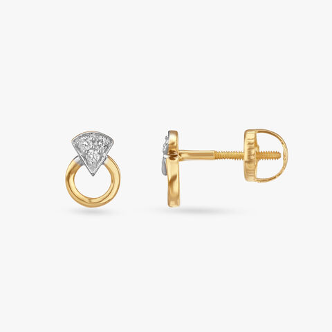 Precious Sparkles Diamond Stud Earrings For Kids
