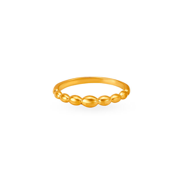 Gorgeous 22 Karat Gold Beady Finger Band,,hi-res image number null