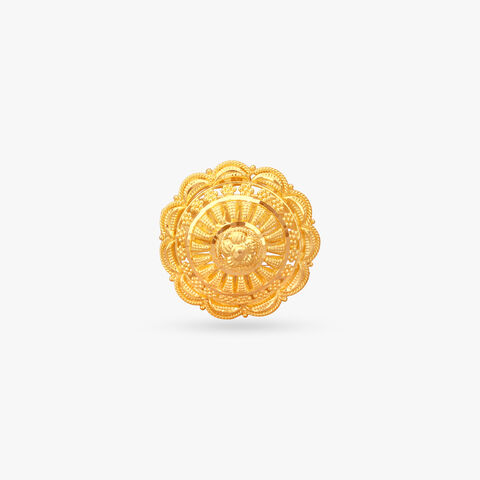 Sunburst Heritage Gold Ring