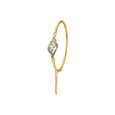 Enticing Vine Diamond Bangle in Yellow and White Gold,,hi-res image number null