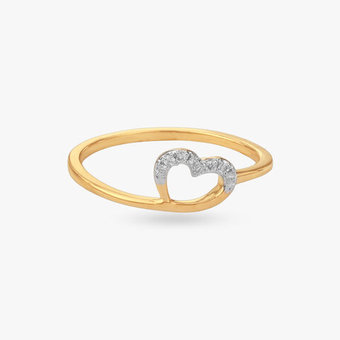 Gentle Curve Diamond Ring
