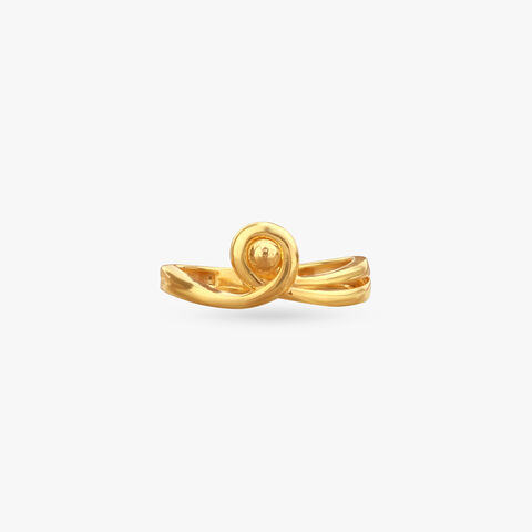 Spiral Knot Gold Ring