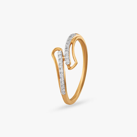 Entwined Spark Diamond Finger Ring