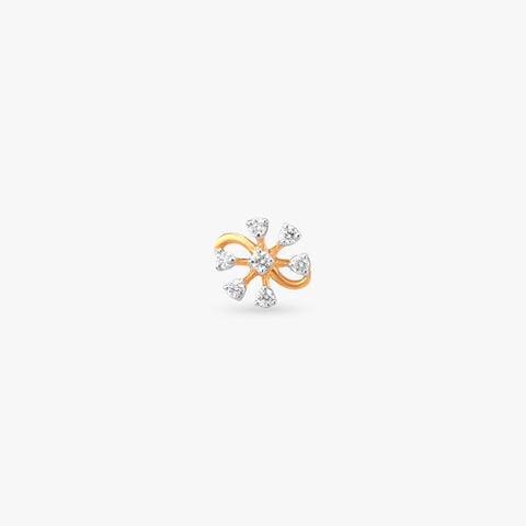 Starburst Bloom Diamond Nose Pin