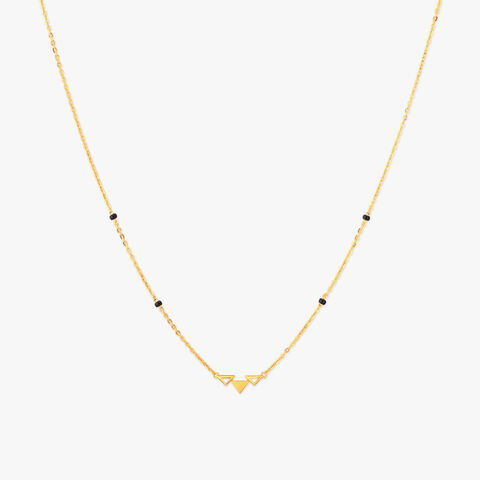Angular Drift Gold Mangalsutra
