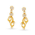 Elaborate Pendant with Chain and Earrings Set with Un-cut Diamonds,,hi-res image number null