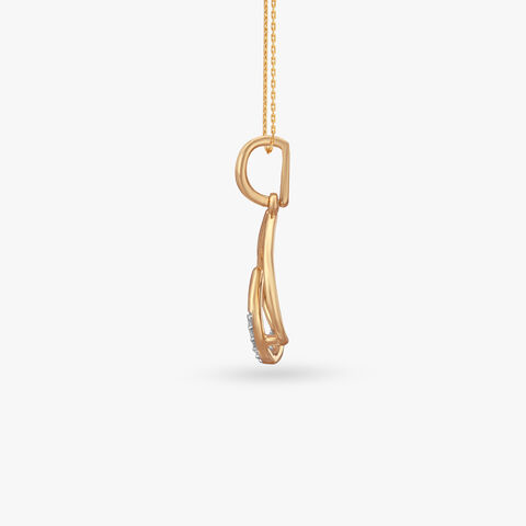 Inner Arc Diamond Pendant