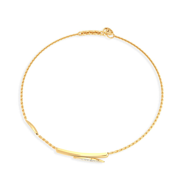Aurum Foliage Yellow Gold Bracelet,,hi-res image number null